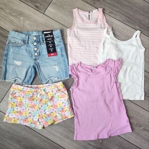 Tank tops and shorts